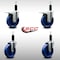 Service Caster 5'' SS Solid Poly Swivel 1-1/8'' Expanding Stem Caster Set 2 Total Lock Brakes, 4PK SCC-SSEXTTL20S514-SPUS-2-S-2-118 - alternate 4